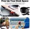 2-In-1 Desk Cup Holder Anti-spill Cup Holder 360° Rotating Headphone Hanger Desk